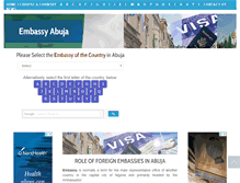 Tablet Screenshot of embassyabuja.com